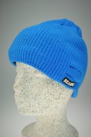 Bart - M&uuml;tze von Beardo Feinstrick blau - braun Blau-Braun