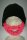 Bart - Mütze von Beardo Feinstrick mit Bart Schwarz-Pink