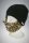 Bart - Mütze von Beardo Feinstrick mit Bart Schwarz-Beige