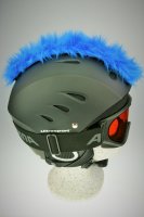 Irokesenkfell f&uuml;r Ski / Snowboard / Fahrrad - Helmaccessoires Blau