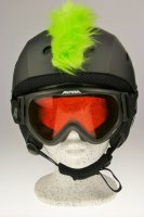 Irokesenkfell für Ski / Snowboard / Fahrrad - Helmaccessoires Grün