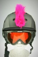 Irokesenkfell f&uuml;r Ski / Snowboard / Fahrrad - Helmaccessoires Pink