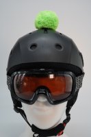 Pompon/Bommel Accessiore für Ski/Snowboard/Fahrrad-Helm Grün