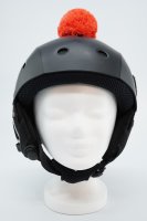 Pompon/Bommel Accessiore für Ski/Snowboard/Fahrrad-Helm Orange