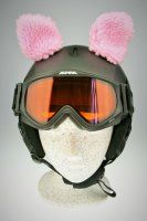 Schafs-Ohren f&uuml;r Ski/Snowboard/Fahrrad-Helm Rosa