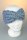 Strickstirnband, gekreuzt, melange, Made in Germany Blau