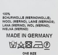 Feinstrickschal, 100% Merinowolle, Made in Germany Schwarz