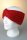 Stirnband, Zopfmuster gekreuzt mit Fleecefutter Rot