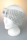 Damenstirnband grob mit Strassbrosche (abnehmbar) Beige-Grau