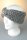 Damenstirnband grob mit Strassbrosche (abnehmbar) Grau-Melange