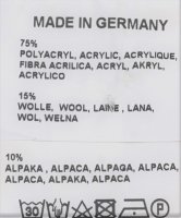 Strickschla Alpakamix "Hipties" Colorblock Made in Germany Marine-Grau-Rosa