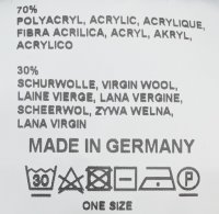 Strickhut uni doppelt gestrickt Made in Germany Anthrazit