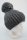 Strickpudelmütze mit BW- Fleece Made in Germany Anthrazit