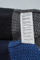 Strickbommelmütze Melange-Rand mit BW-Fleece Made in Germany Blau