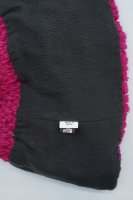 Handgestrickte Bommelmütze mit Fleece Made in Nepal Pink