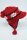 Grobstrickmütze mit Schirm Stern Rot