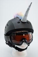 Unicorn-Einhorn ohne Ohren für Ski-Snowboard-Fahrrad-Helm Regenbogen