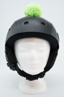 Pompon/Bommel Accessiore für Ski/Snowboard/Fahrrad-Helm NeonGrün