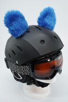 Koala-Ohren für Ski/Snowboard/Fahrrad-Helm Blau