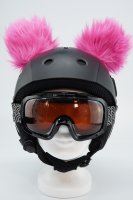 Koala-Ohren für Ski/Snowboard/Fahrrad-Helm Pink