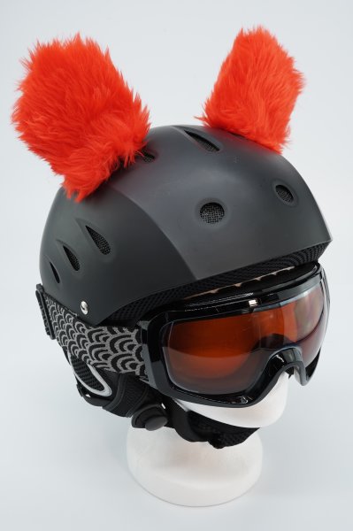 Koala-Ohren für Ski/Snowboard/Fahrrad-Helm Rot