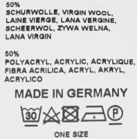 Strickschal Melange 50 % Schurwolle Made in Germany Dunkelgrün-Melange