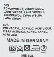Strickdreieckschal Melange Made in Germany Braun-Grün-Melange