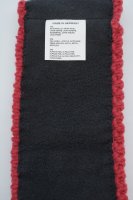 Stirnband Rautenmuster BW-Fleece Made in Gernany Rot
