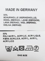 Feinstrickmütze Worker 50% Merino Made in Germany Anthrazit
