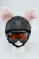 Koala-Ohren-Bluma  für Ski/Snowboard/Fahrrad-Helm Puder-Pink