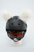 Koala-Ohren-Bluma  für Ski/Snowboard/Fahrrad-Helm Puder-Weiss