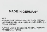 Feinstrickmütze "Star" 100% Merinowolle   Made in Germany Grau-Weiss